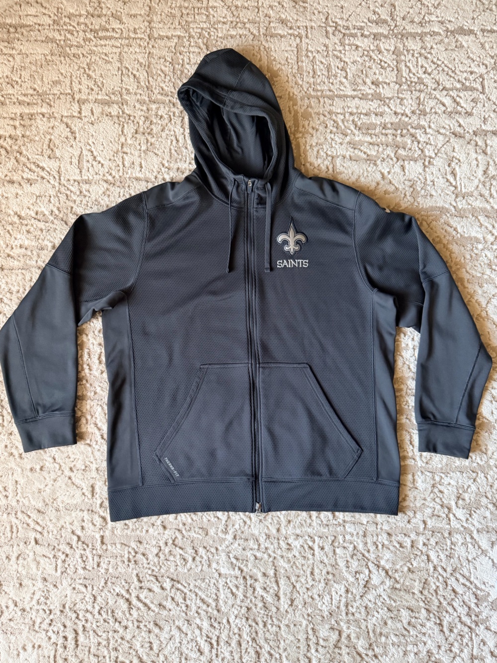 Nike Black Saints Full-Zip Hoodie Windbreaker
